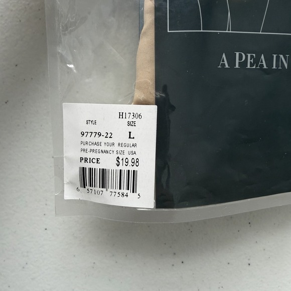 A Pea In The Pod Adjustable Shaper Panty New Mom Post Pregnancy Beige Size L NWT - Picture 5 of 5